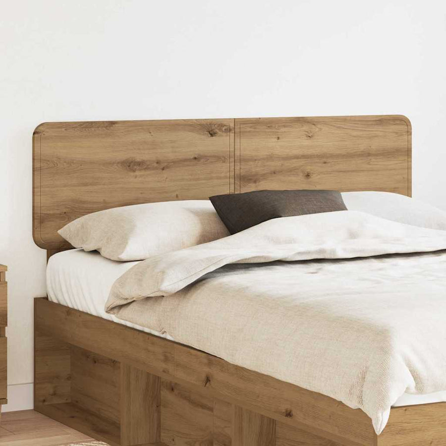 Hoofdbord met hoofdeinde Artisan Eiken 160 cm Bewerkt hout
