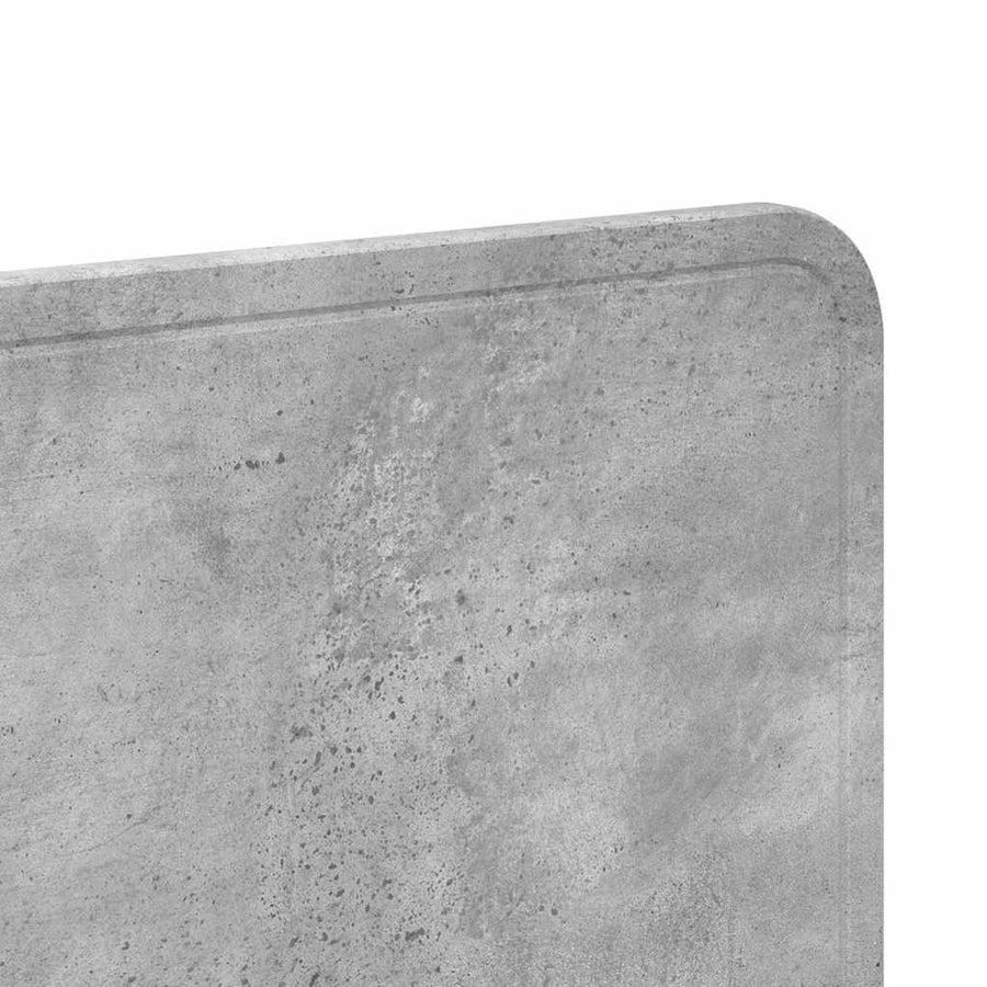 Hoofdbord met hoofdeinde Beton Grijs 150 cm Bewerkt hout