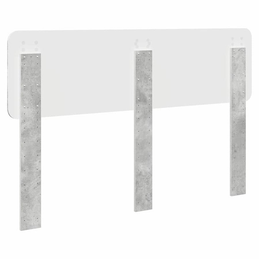 Hoofdbord met hoofdeinde Beton Grijs 150 cm Bewerkt hout