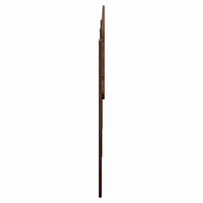 Hoofdbord met hoofdeinde Bruin Eiken 150 cm Bewerkt hout