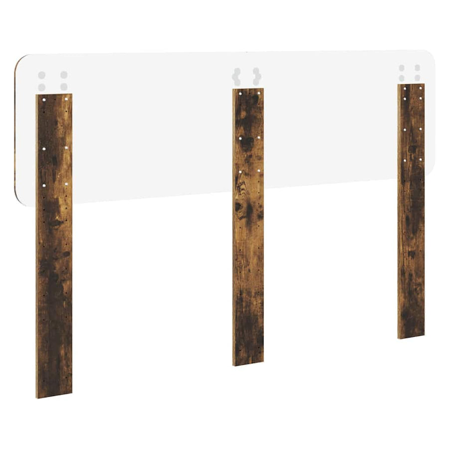 Hoofdbord met hoofdeinde Gerookt eiken 140 cm Bewerkt hout
