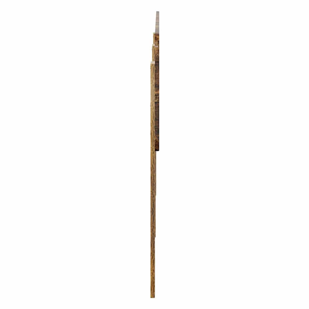 Hoofdbord met hoofdeinde Gerookt eiken 140 cm Bewerkt hout