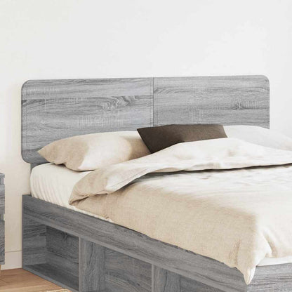 Hoofdbord met hoofdeinde Grijs Sonoma 140 cm Bewerkt hout