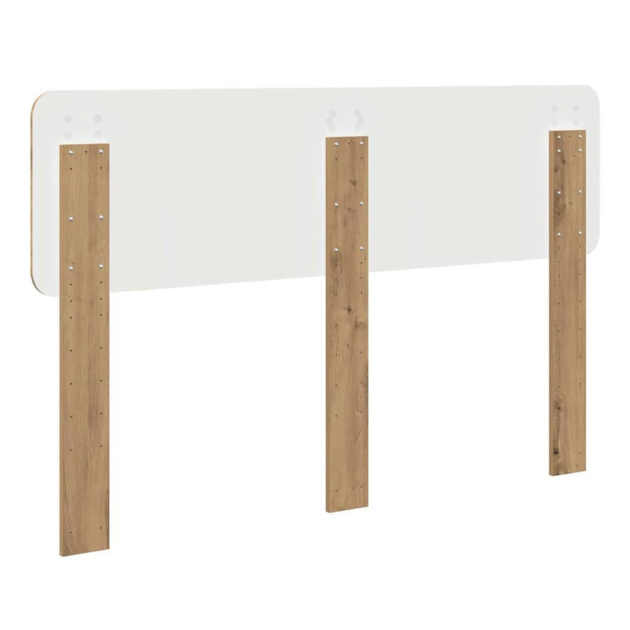Hoofdbord met hoofdeinde Artisan Eiken 140 cm Bewerkt hout
