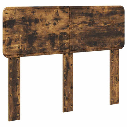 Hoofdbord met hoofdeinde Gerookt eiken 135 cm Bewerkt hout