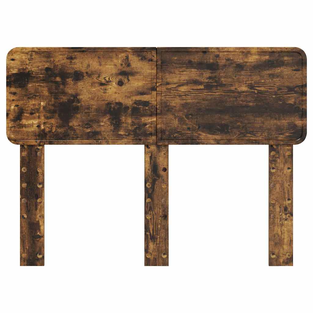 Hoofdbord met hoofdeinde Gerookt eiken 135 cm Bewerkt hout