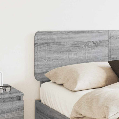 Hoofdbord met hoofdeinde Grijs Sonoma 135 cm Bewerkt hout
