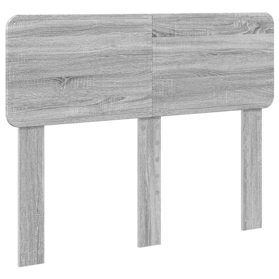Hoofdbord met hoofdeinde Grijs Sonoma 135 cm Bewerkt hout