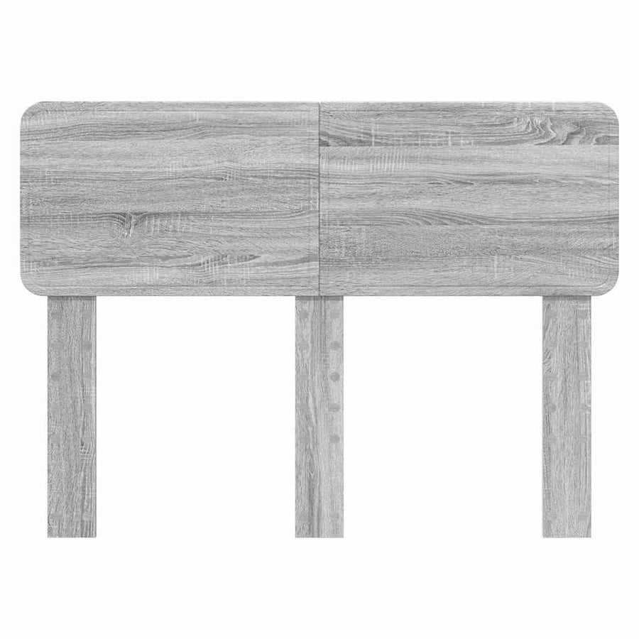 Hoofdbord met hoofdeinde Grijs Sonoma 135 cm Bewerkt hout