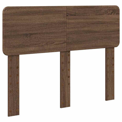 Hoofdbord met hoofdeinde Bruin Eiken 135 cm Bewerkt hout