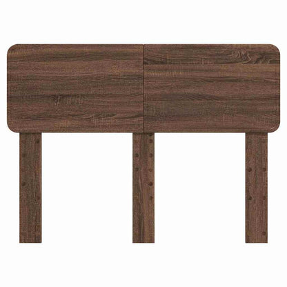 Hoofdbord met hoofdeinde Bruin Eiken 135 cm Bewerkt hout