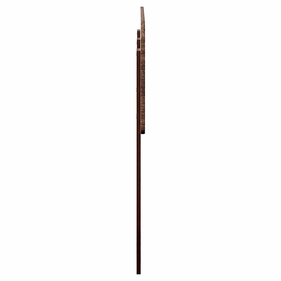 Hoofdbord met hoofdeinde Bruin Eiken 135 cm Bewerkt hout