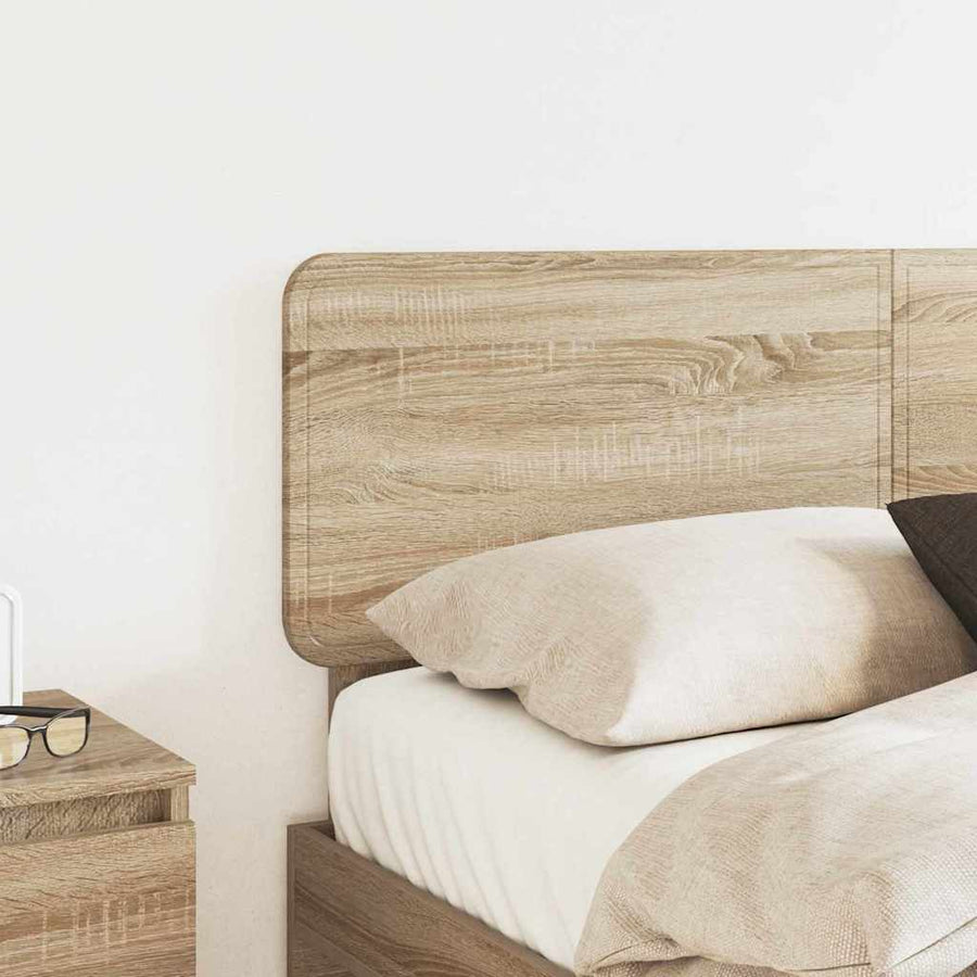 Hoofdbord met hoofdeinde Sonoma Eiken 120 cm Bewerkt hout