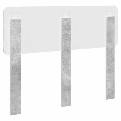 Hoofdbord met hoofdeinde Beton Grijs 120 cm Bewerkt hout