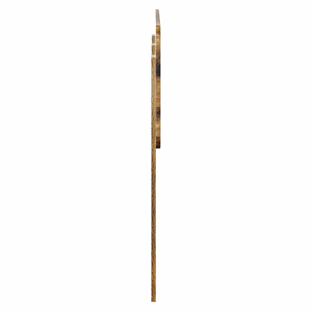 Hoofdbord met hoofdeinde Gerookt eiken 120 cm Bewerkt hout