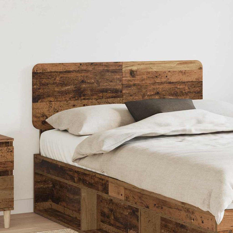Hoofdbord met hoofdeinde Oud Hout 120 cm Bewerkt hout