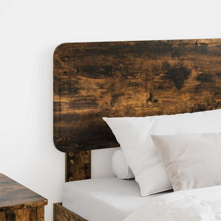 Hoofdbord met hoofdeinde Gerookt eiken 90 cm Bewerkt hout