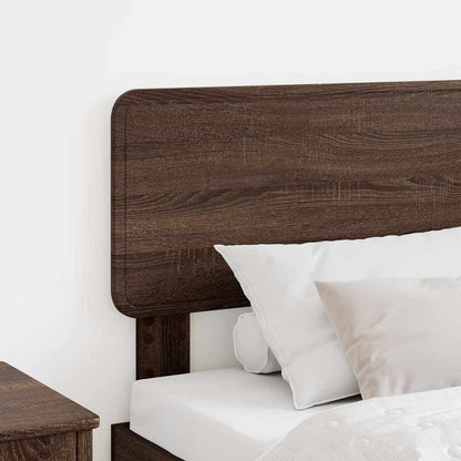 Hoofdbord met hoofdeinde Bruin Eiken 90 cm Bewerkt hout