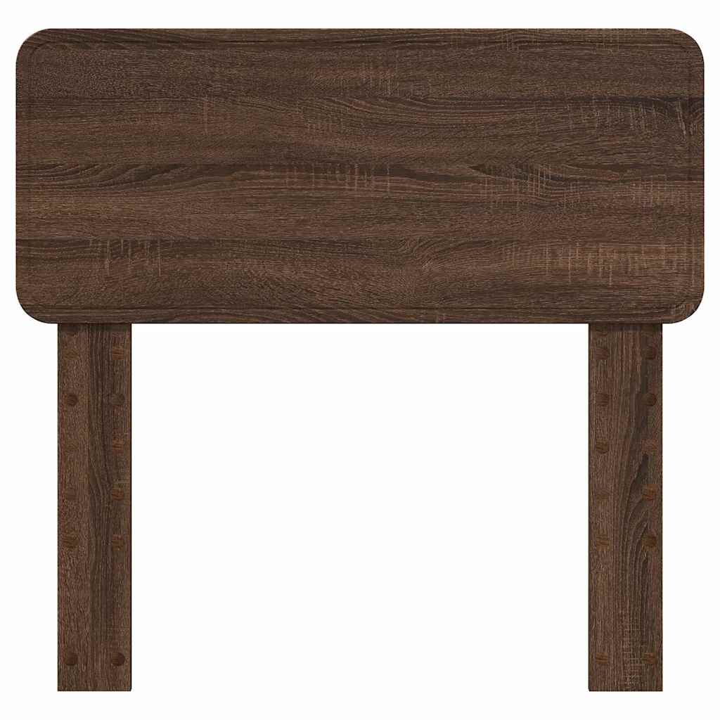 Hoofdbord met hoofdeinde Bruin Eiken 90 cm Bewerkt hout
