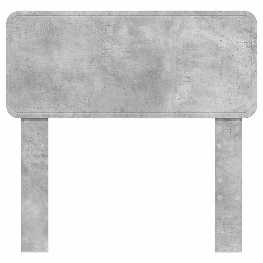 Hoofdbord met hoofdeinde Beton Grijs 80 cm Bewerkt hout