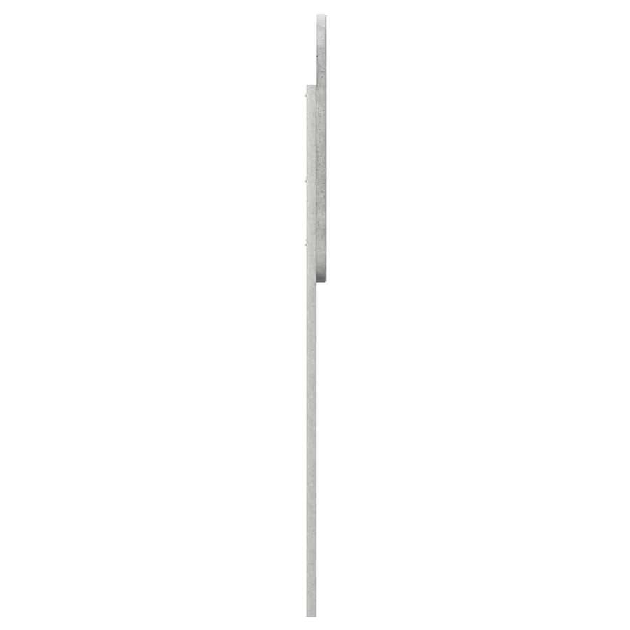 Hoofdbord met hoofdeinde Beton Grijs 80 cm Bewerkt hout