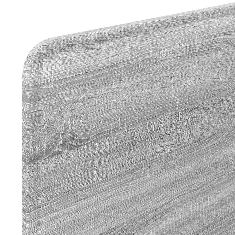 Hoofdbord met hoofdeinde Grijs Sonoma 80 cm Bewerkt hout