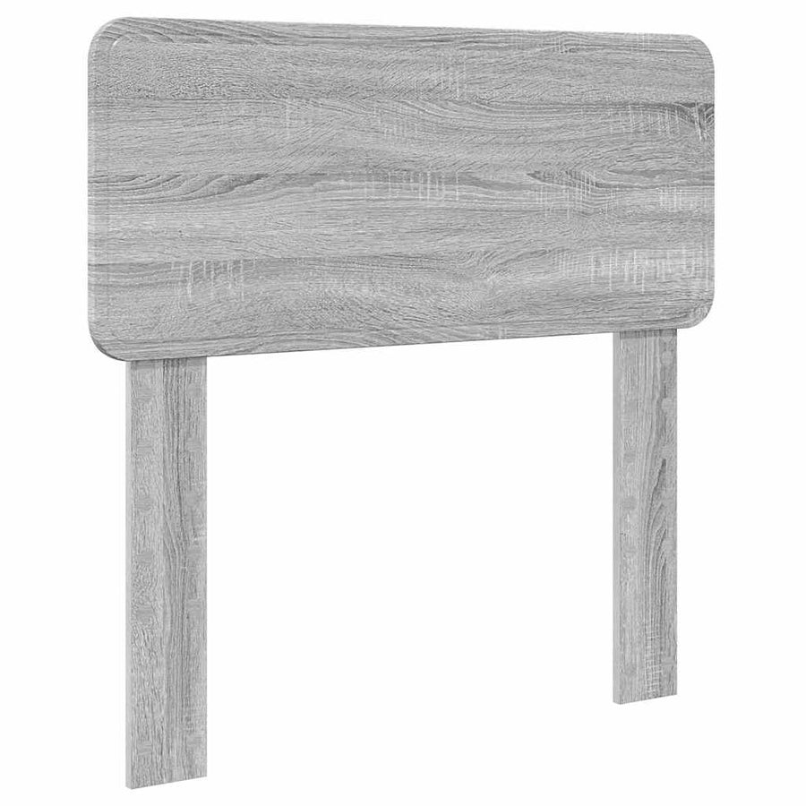Hoofdbord met hoofdeinde Grijs Sonoma 80 cm Bewerkt hout