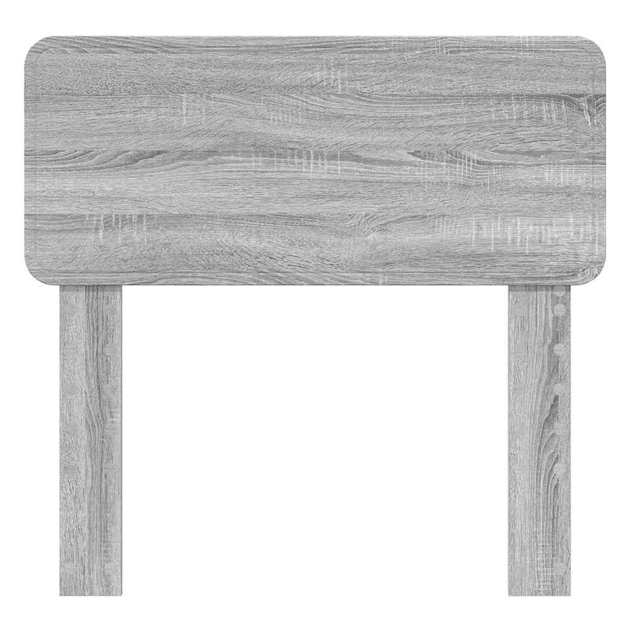 Hoofdbord met hoofdeinde Grijs Sonoma 80 cm Bewerkt hout