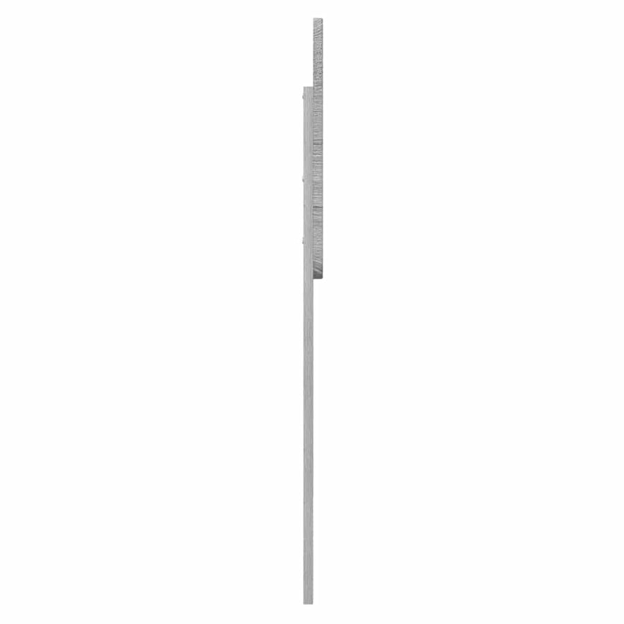 Hoofdbord met hoofdeinde Grijs Sonoma 80 cm Bewerkt hout