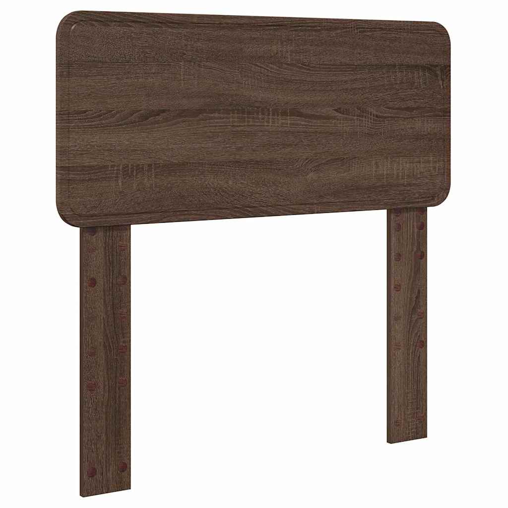 Hoofdbord met hoofdeinde Bruin Eiken 80 cm Bewerkt hout