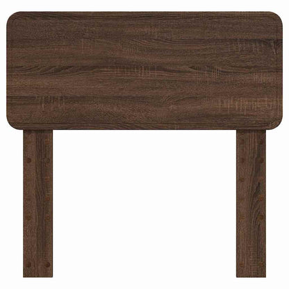 Hoofdbord met hoofdeinde Bruin Eiken 80 cm Bewerkt hout