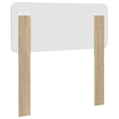 Hoofdbord met hoofdeinde Sonoma Eiken 75 cm Bewerkt hout