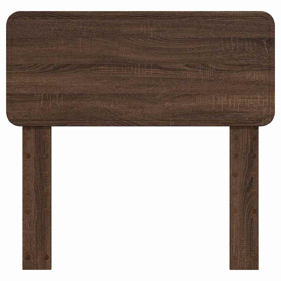 Hoofdbord met hoofdeinde Bruin Eiken 75 cm Bewerkt hout