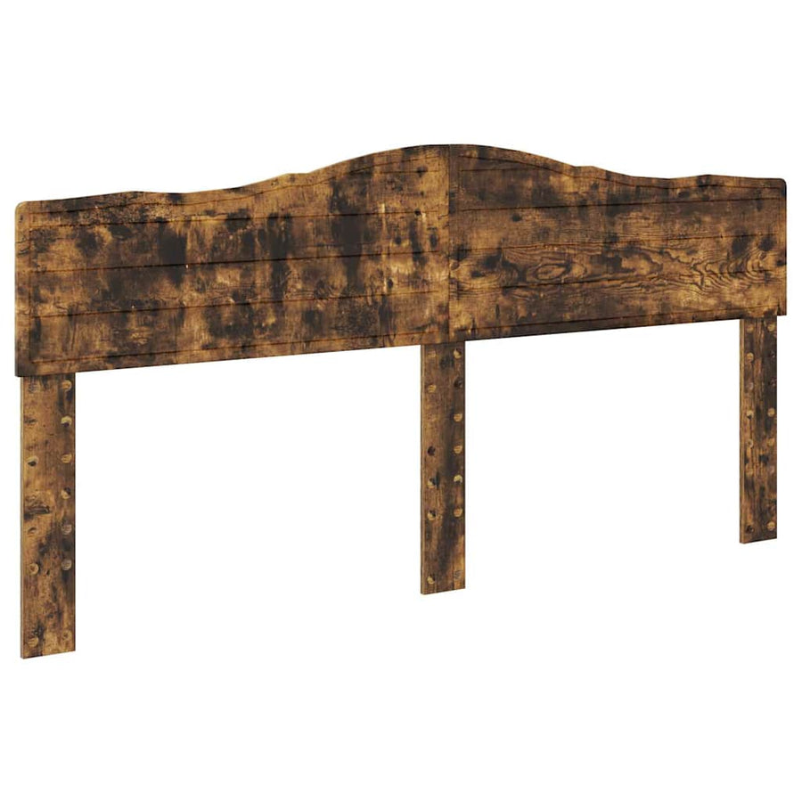 Hoofdbord met hoofdeinde Gerookt eiken 200 cm Bewerkt hout