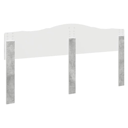 Hoofdbord met hoofdeinde Beton Grijs 180 cm Bewerkt hout