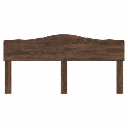 Hoofdbord met hoofdeinde Bruin Eiken 180 cm Bewerkt hout