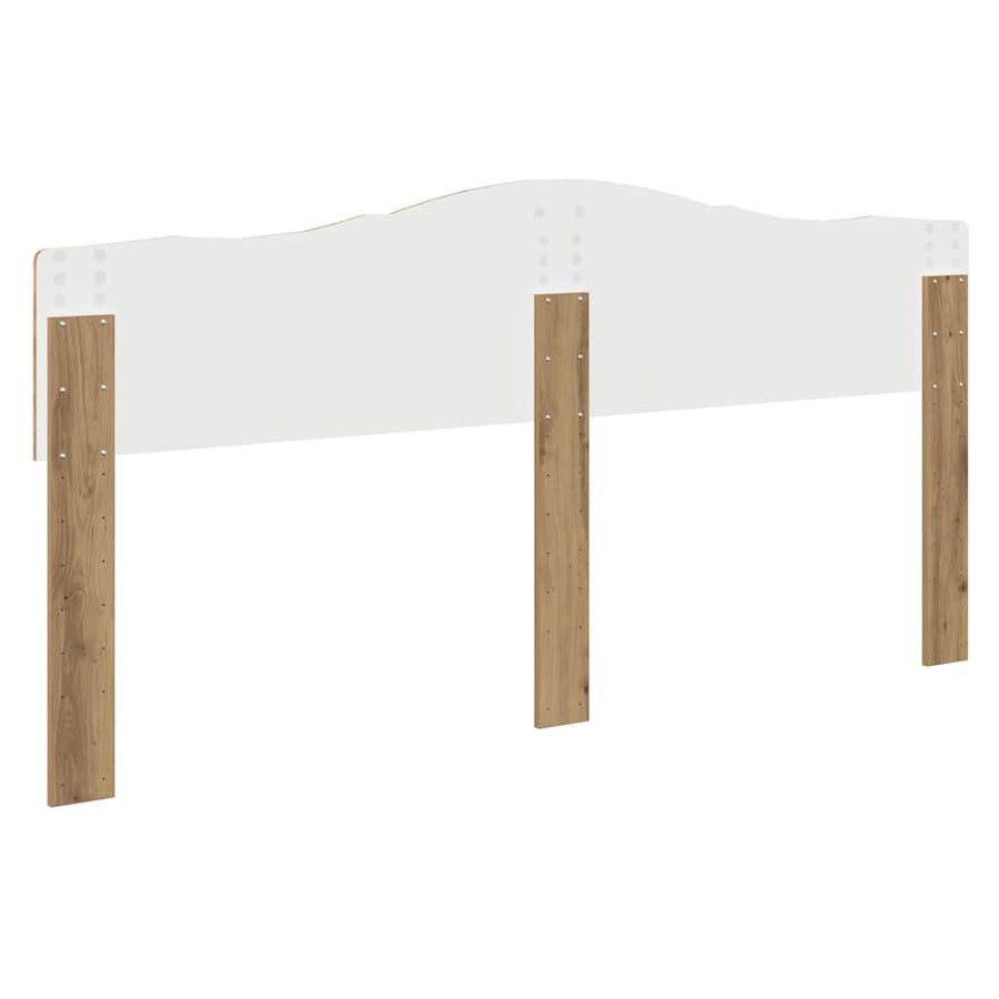Hoofdbord met hoofdeinde Artisan Eiken 180 cm Bewerkt hout