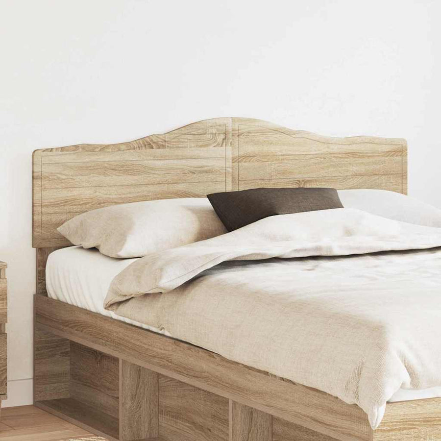 Hoofdbord met hoofdeinde Sonoma Eiken 160 cm Bewerkt hout