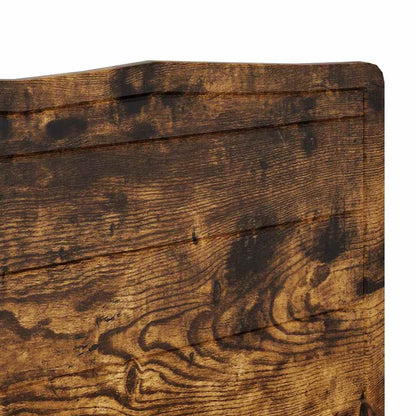 Hoofdbord met hoofdeinde Gerookt eiken 160 cm Bewerkt hout