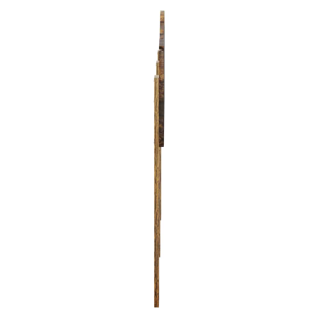 Hoofdbord met hoofdeinde Gerookt eiken 160 cm Bewerkt hout