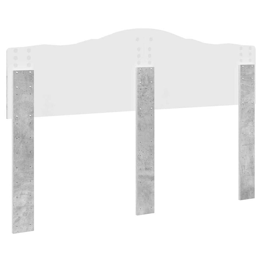 Hoofdbord met hoofdeinde Beton Grijs 150 cm Bewerkt hout
