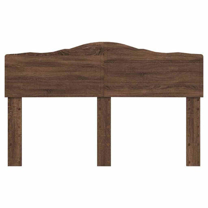 Hoofdbord met hoofdeinde Bruin Eiken 150 cm Bewerkt hout
