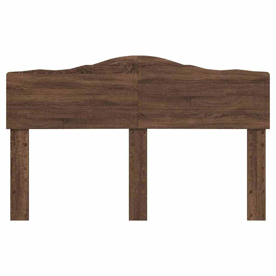 Hoofdbord met hoofdeinde Bruin Eiken 150 cm Bewerkt hout