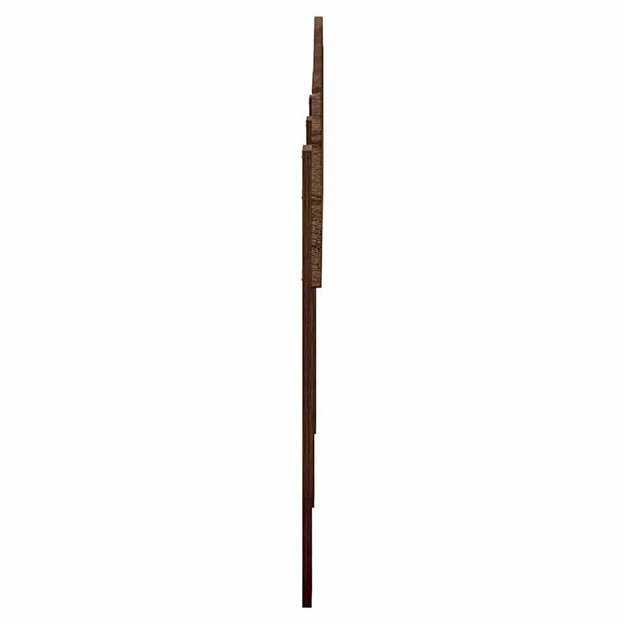Hoofdbord met hoofdeinde Bruin Eiken 150 cm Bewerkt hout