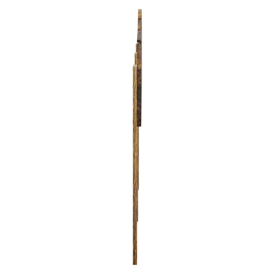 Hoofdbord met hoofdeinde Gerookt eiken 140 cm Bewerkt hout