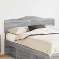 Hoofdbord Grijs Sonoma 140 cm Bewerkt hout
