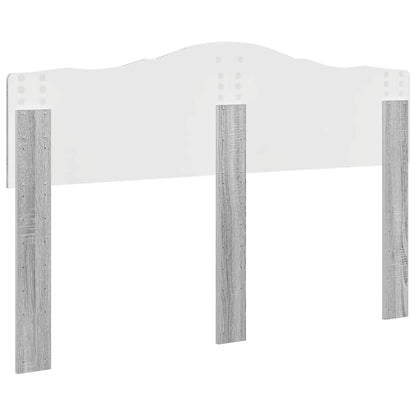 Hoofdbord met hoofdeinde Grijs Sonoma 140 cm Bewerkt hout