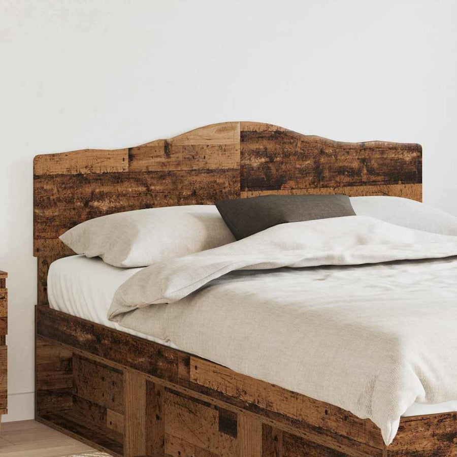 Hoofdbord met hoofdeinde Oud Hout 140 cm Bewerkt hout