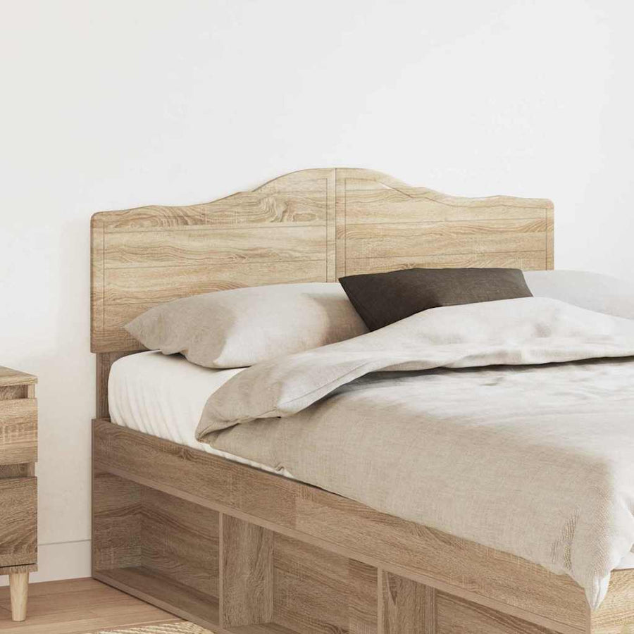 Hoofdbord met hoofdeinde Sonoma Eiken 135 cm Bewerkt hout