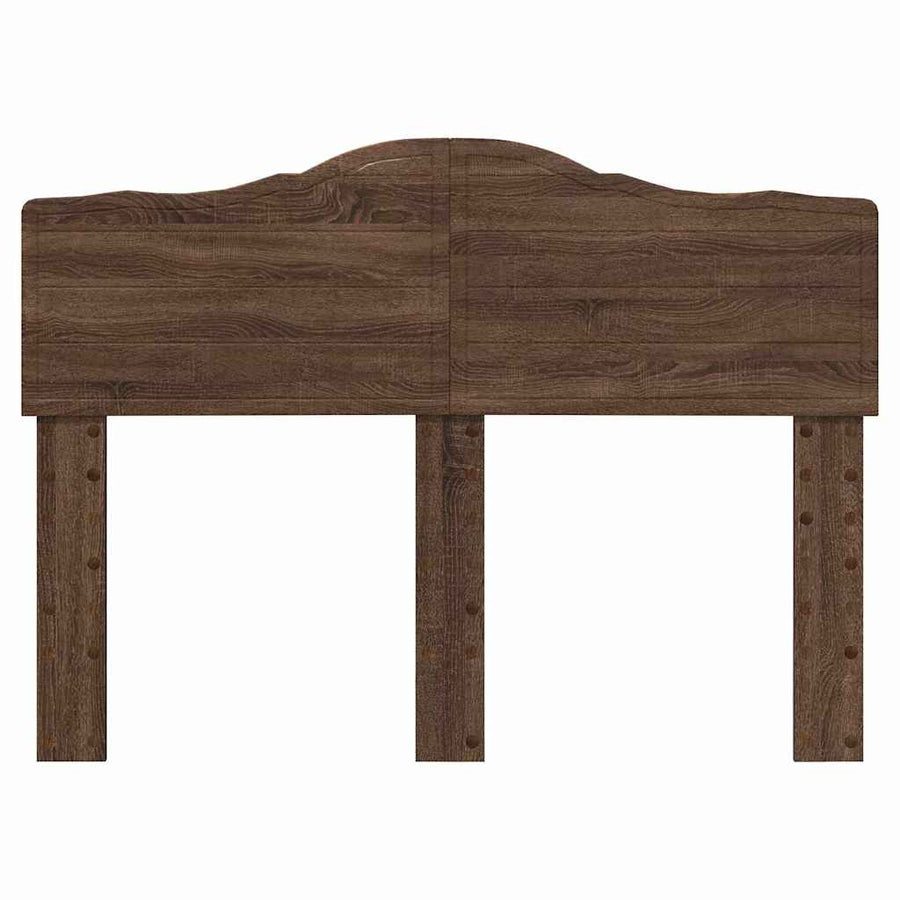Hoofdbord met hoofdeinde Bruin Eiken 135 cm Bewerkt hout